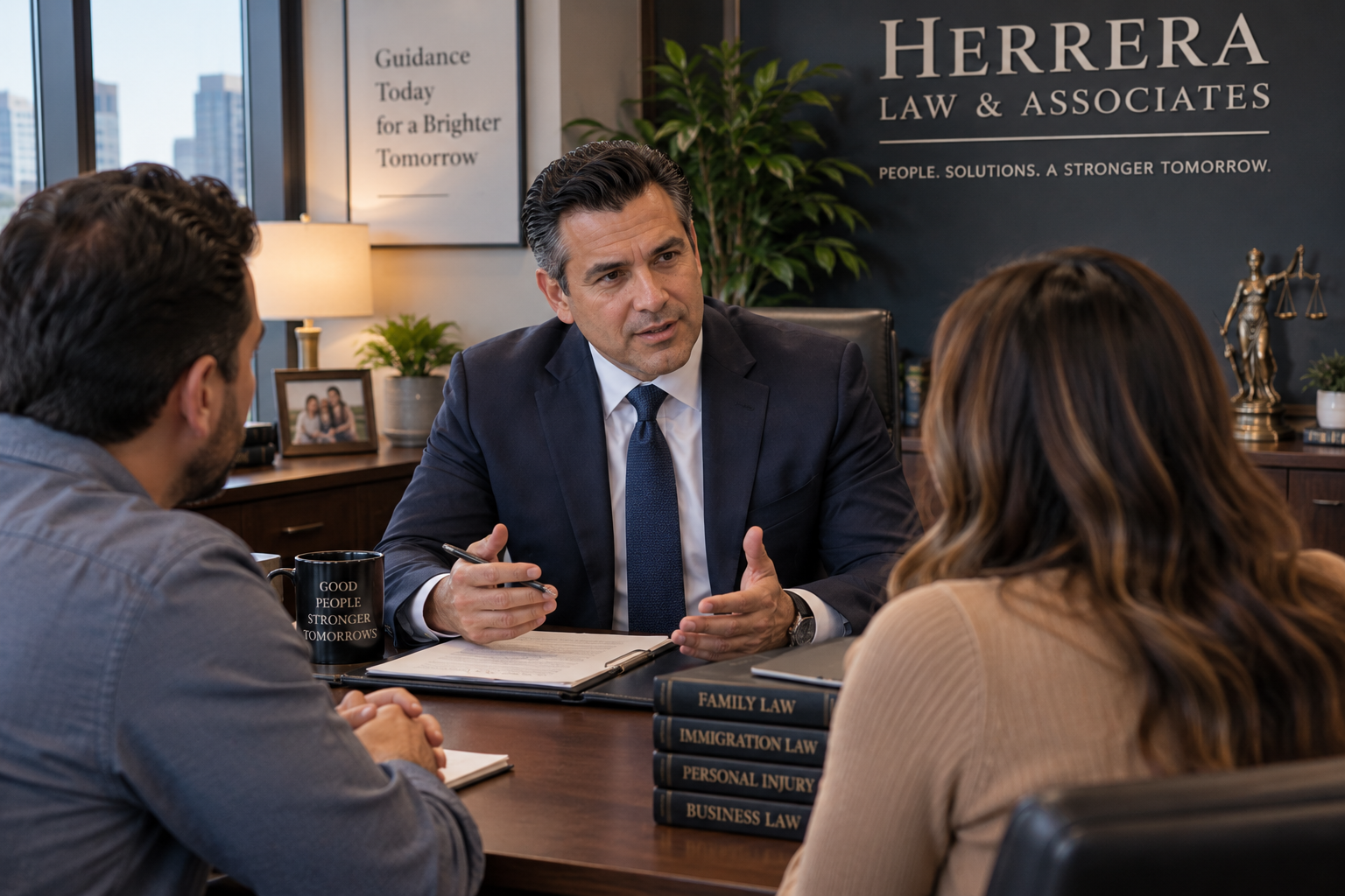 Manny Herrera seated at a conference table